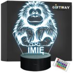 Lampka Nocna LED Z Imieniem Słodki Orangutan Małpa dla Dzieci na Prezent