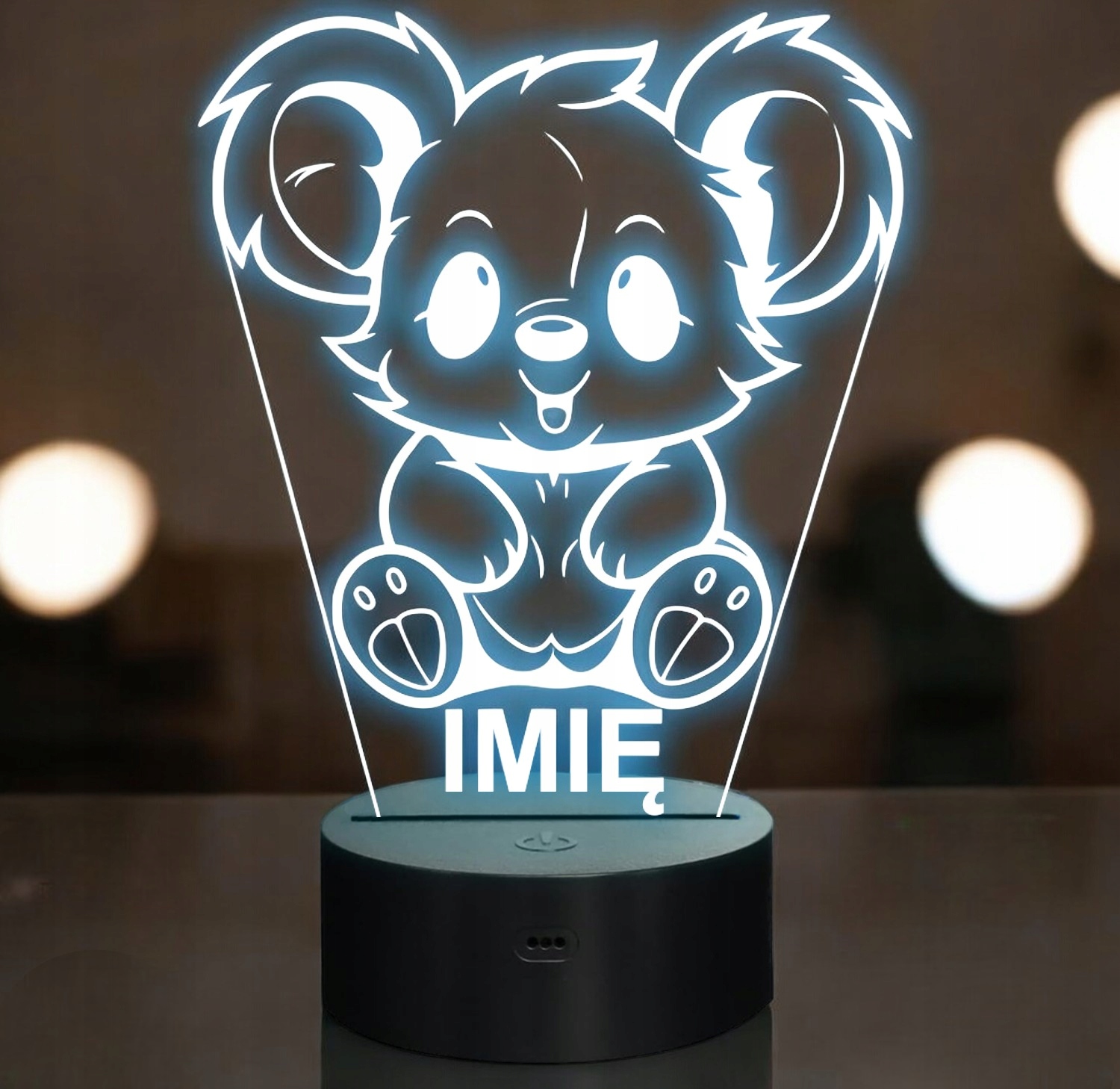 Lampka Nocna LED Z Imieniem Słodki Koala dla Dzieci na Prezent v.2 Lampka Nocna LED Z Imieniem Słodki Koala dla Dzieci na Prezent v.2