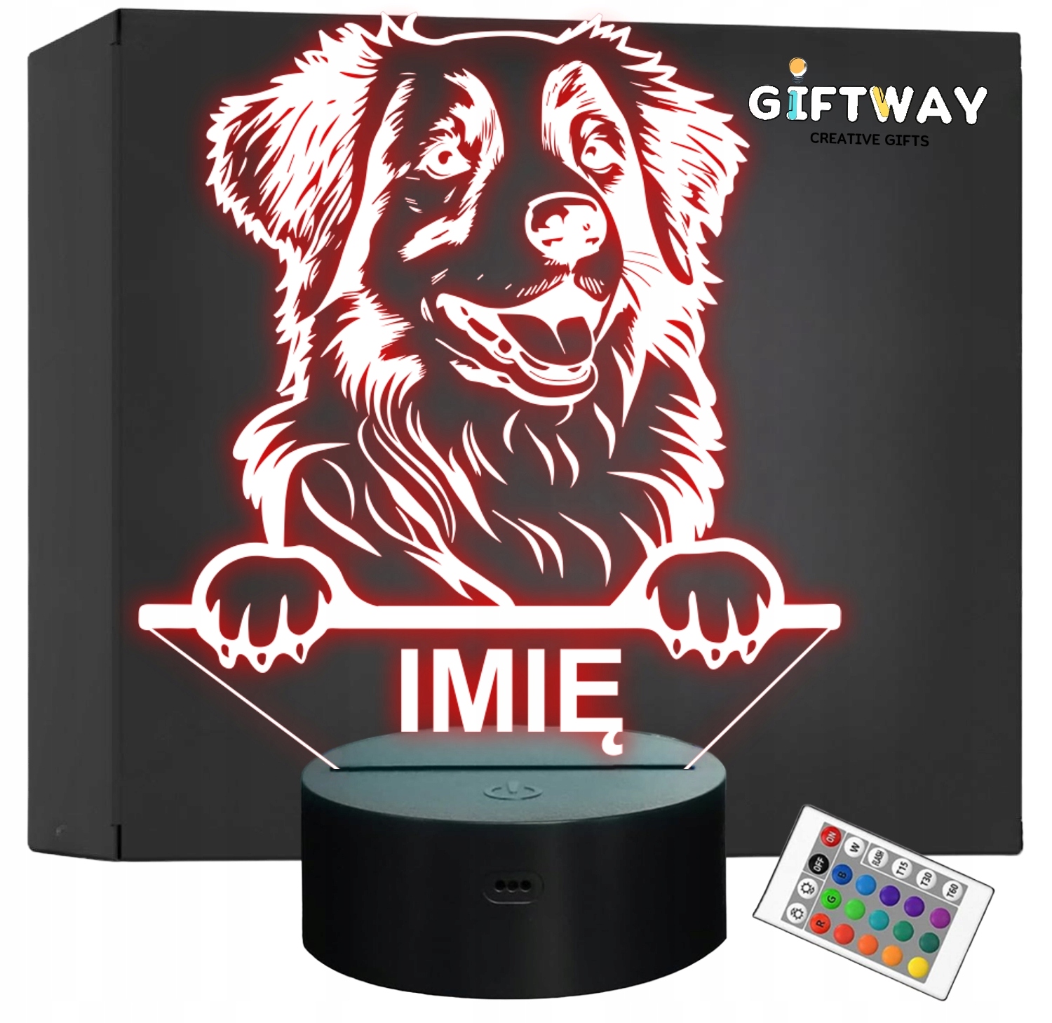 Lampka Nocna LED Retriever z Nowej Szkocji Rasa Psa z Imieniem na Prezent Lampka Nocna LED Retriever z Nowej Szkocji Rasa Psa z Imieniem na Prezent