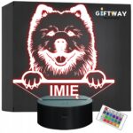 Lampka Nocna LED Chow Chow Rasa Psa z Imieniem na Prezent