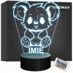 Lampka Nocna LED Z Imieniem Słodki Koala dla Dzieci na Prezent v.2