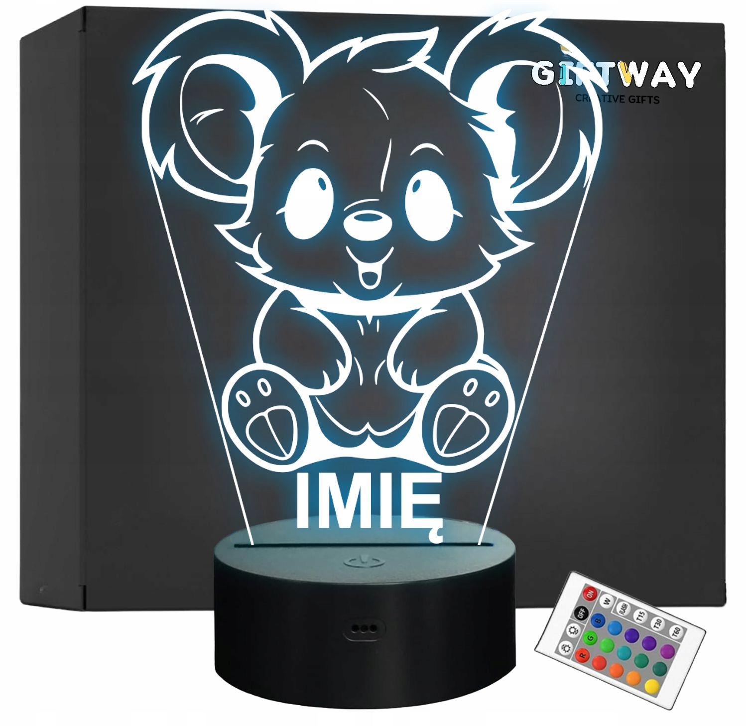 Lampka Nocna LED Z Imieniem Słodki Koala dla Dzieci na Prezent v.2 Lampka Nocna LED Z Imieniem Słodki Koala dla Dzieci na Prezent v.2