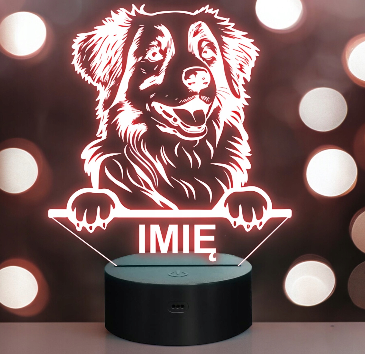 Lampka Nocna LED Retriever z Nowej Szkocji Rasa Psa z Imieniem na Prezent Lampka Nocna LED Retriever z Nowej Szkocji Rasa Psa z Imieniem na Prezent