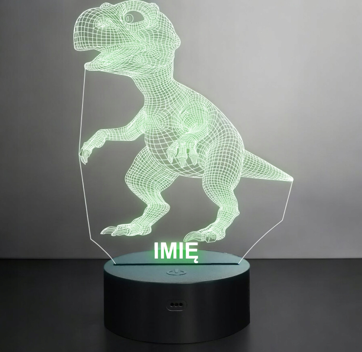 Lampka Nocna LED Dinozaur 3D Dino Z Imieniem Personalizowana na Prezent Lampka Nocna LED Dinozaur 3D Dino Z Imieniem Personalizowana na Prezent