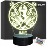 Lampka Nocna LED Statuetka Elektryk Narzędzia Zawód na Prezent Grawer v.2