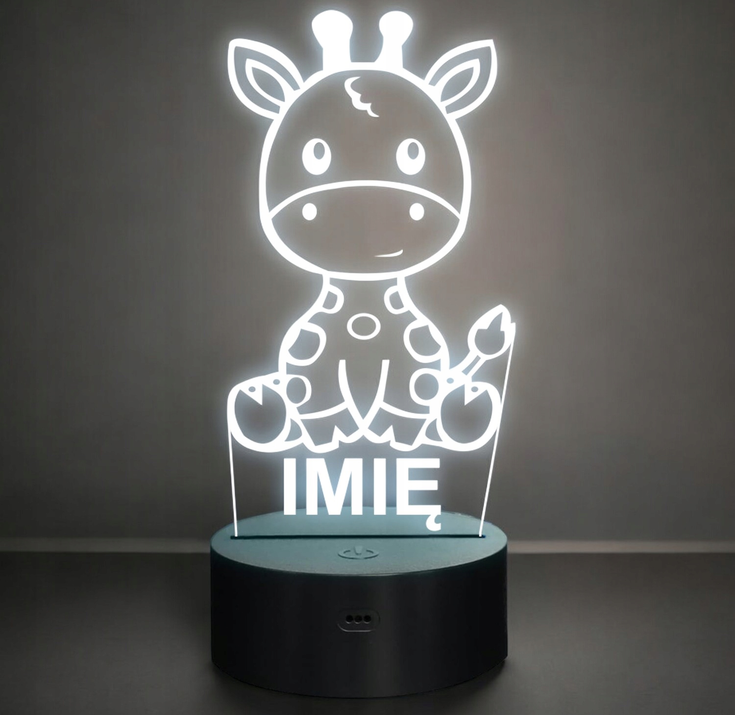 Lampka Nocna LED Z Imieniem Żyrafa Żyrafka dla Dzieci na Prezent Lampka Nocna LED Z Imieniem Żyrafa Żyrafka dla Dzieci na Prezent
