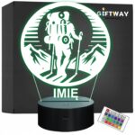 Lampka Nocna LED Statuetka Wspinaczka Górska Aktywność Prezent Grawer v.4