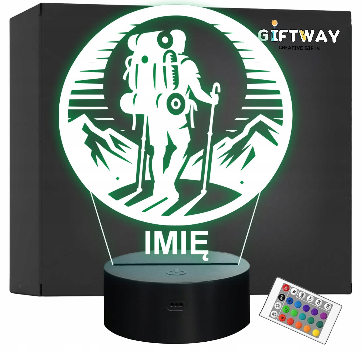 Lampka Nocna LED Statuetka Wspinaczka Górska Aktywność Prezent Grawer v.4 Lampka Nocna LED Statuetka Wspinaczka Górska Aktywność Prezent Grawer v.4