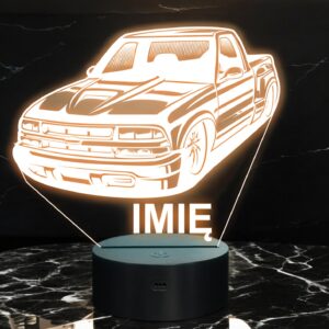 Lampka Nocna LED Imię Statuetka Samochód Auto Terenowy Prezent Grawer v.2