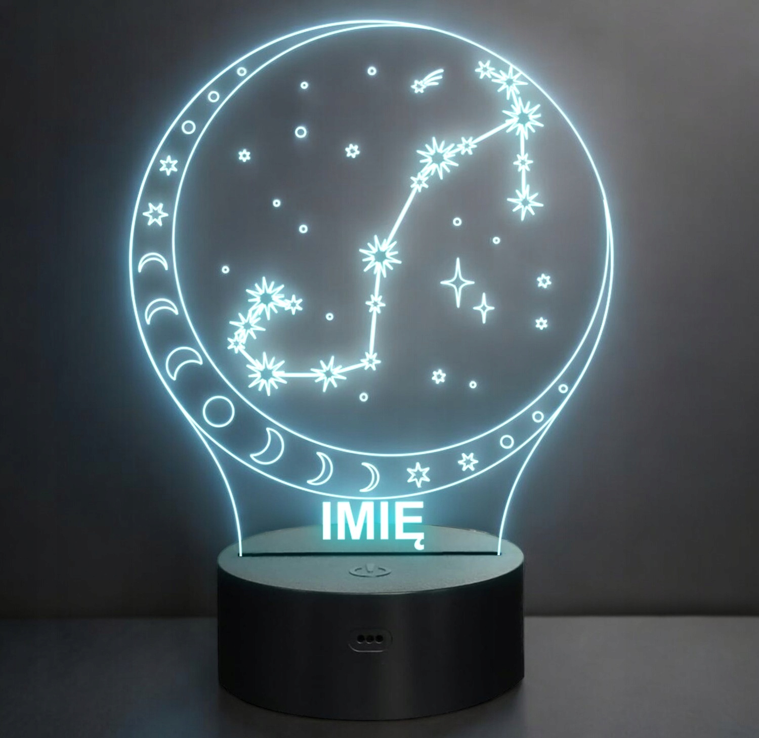 Lampka Nocna LED Skorpion Znak Zodiaku Horoskop z Imieniem Prezent Grawer Lampka Nocna LED Skorpion Znak Zodiaku Horoskop z Imieniem Prezent Grawer