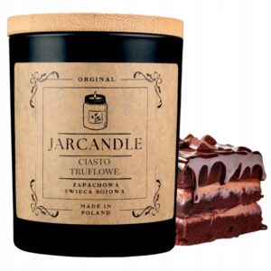 Świeca Zapachowa Sojowa Ciasto Truflowe Świeczka Słodka Handmade 300ml