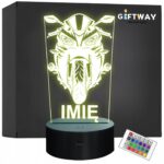 Lampka Nocna LED Imię Motocykl Motor Ścigacz na Prezent Grawer v.4