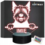 Lampka Nocna LED West highland terrier Rasa Psa z Imieniem na Prezent