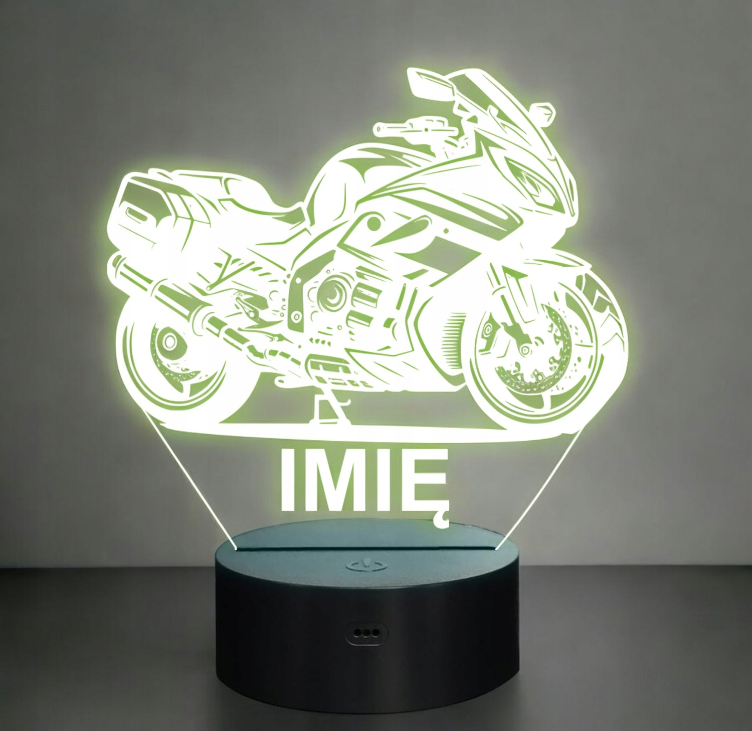 Lampka Nocna LED Imię Motocykl Motor Ścigacz na Prezent Grawer v.2 Lampka Nocna LED Imię Motocykl Motor Ścigacz na Prezent Grawer v.2