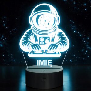 Lampka Nocna LED Statuetka Astronauta na Prezent Grawer v.5