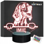 Lampka Nocna LED Bloodhound Rasa z Imieniem na Prezent