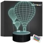 Lampka Nocna LED Lot Balonem Balony Z Imieniem Grawer na Prezent