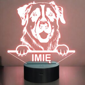 Lampka Nocna LED Pies Anatolijski Anatolian Shepherd Dog z Imieniem Grawer