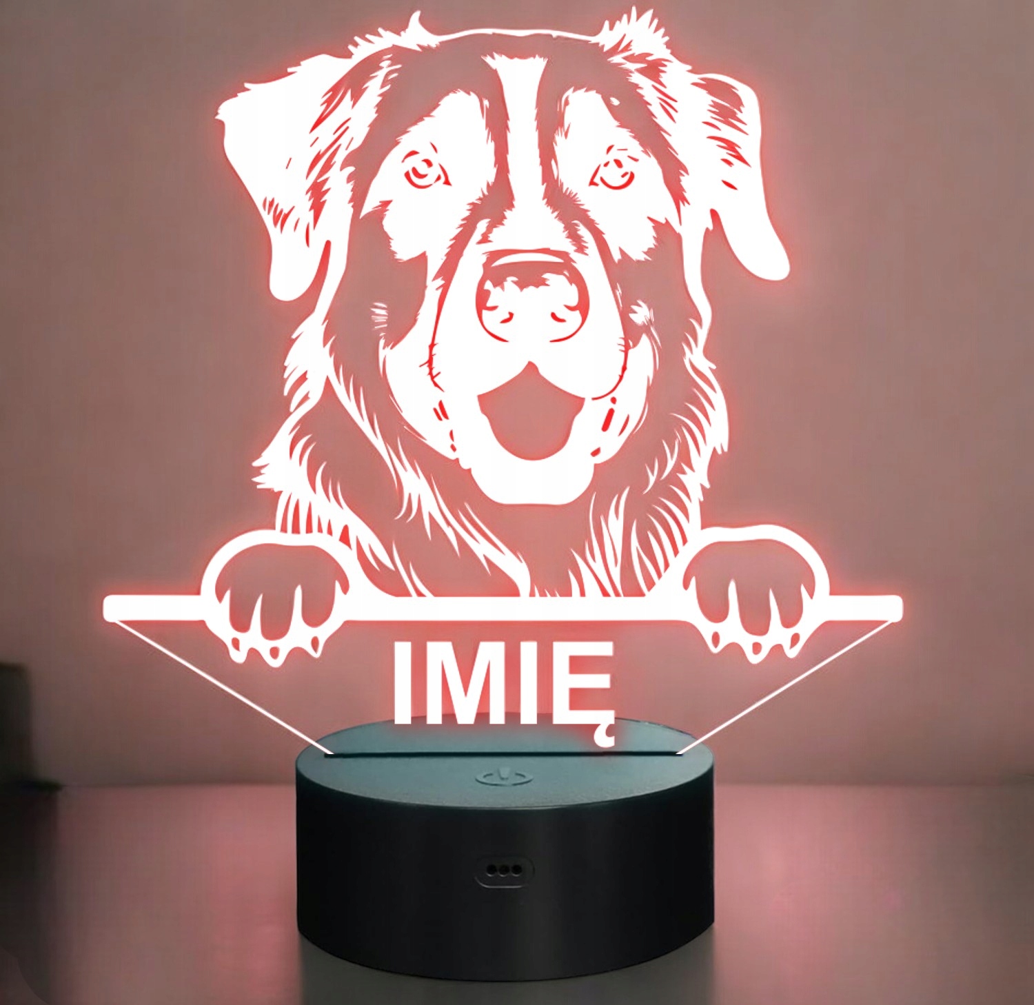 Lampka Nocna LED Pies Anatolijski Anatolian Shepherd Dog z Imieniem Grawer Lampka Nocna LED Pies Anatolijski Anatolian Shepherd Dog z Imieniem Grawer