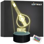 Lampka Nocna LED Imię Statuetka Mandolina Lutnia na Prezent Grawer