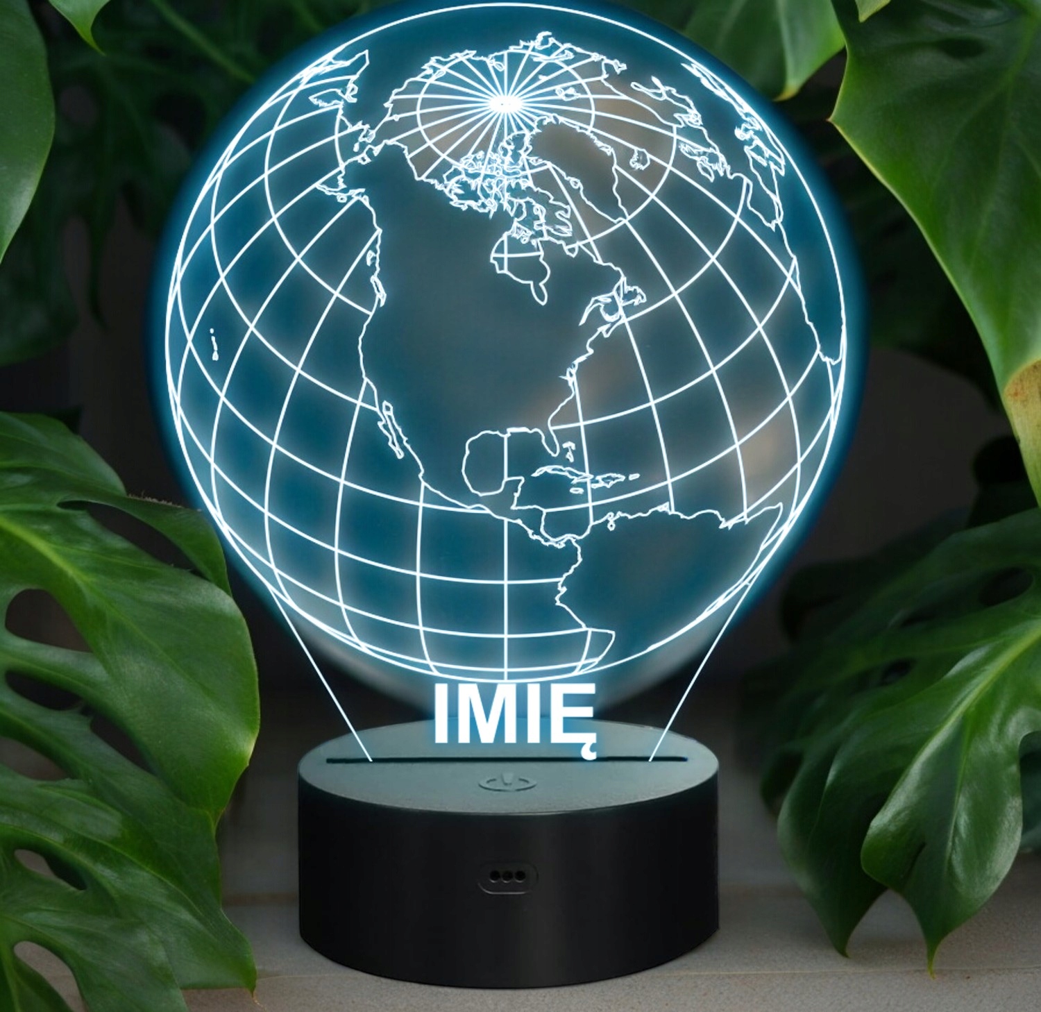 Lampka Nocna LED Z Imieniem Grawer Globus Ziemia Planeta Geografia Lampka Nocna LED Z Imieniem Grawer Globus Ziemia Planeta Geografia