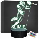Lampka Nocna LED Z Imieniem Grawer Gracz Rugby Sport na Prezent v.3