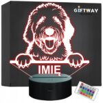 Lampka Nocna LED Old english sheepdog Rasa Psa z Imieniem na Prezent
