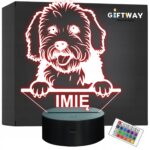 Lampka Nocna LED Coton de Tulear Rasa Psa z Imieniem na Prezent