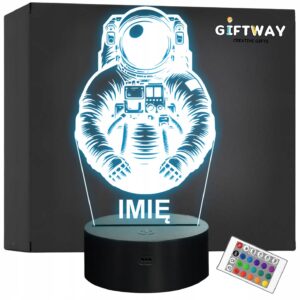 Lampka Nocna LED Statuetka Astronauta na Prezent Grawer v.2