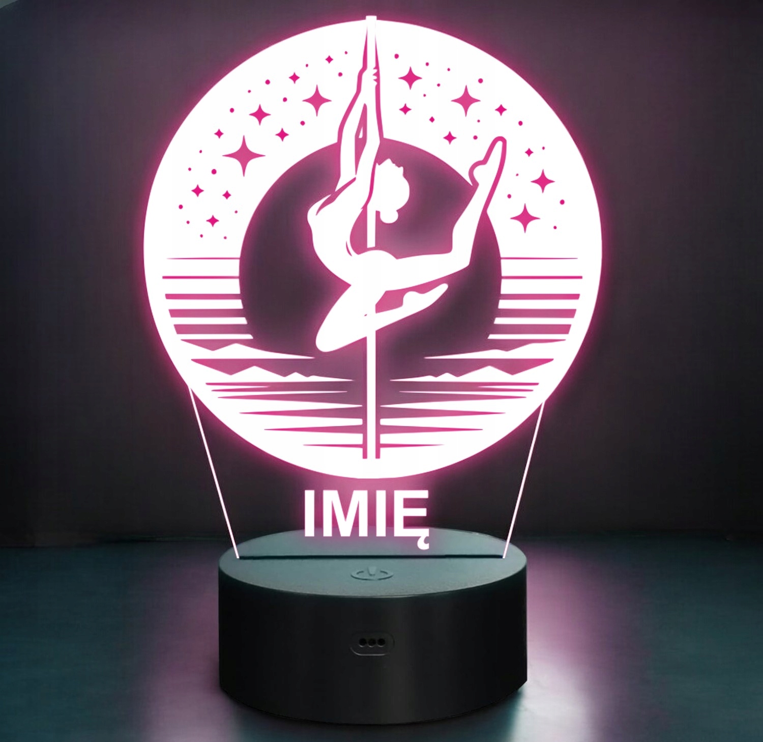 Lampka Nocna LED Statuetka Taniec na rurze Pole Dance na Prezent Grawer v.2 Lampka Nocna LED Statuetka Taniec na rurze Pole Dance na Prezent Grawer v.2