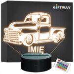 Lampka Nocna LED Imię Statuetka Samochód Auto Blitz na Prezent Grawer