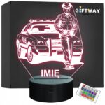 Lampka Nocna LED Imię Statuetka Zawód Policja Prezent Grawer