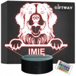 Lampka Nocna LED Newfoundland Rasa Psa z Imieniem na Prezent v.2