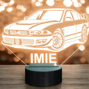 Lampka Nocna LED Imię Statuetka Samochód Auto Sportowe Prezent Grawer v.2