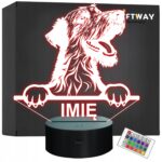 Lampka Nocna LED Wilczarz Irlandzki Rasa Psa z Imieniem na Prezent