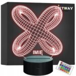 Lampka Nocna LED Węzeł 3D Iluzja na Prezent Personalizowana z Imieniem