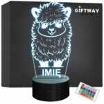 Lampka Nocna LED Z Imieniem Słodka Owca Owieczka dla Dzieci na Prezent v.1