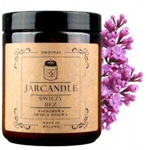 Świeca Zapachowa Sojowa Świeży Bez Handmade Świeczka 120ml