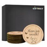 Drewniane Tabliczki z Miesiącami do Zdjęć Dziecka Pierwszy Rok Słonie