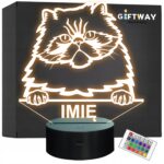 Lampka Nocna LED Colorpoint Persian Rasa Kota z Imieniem na Prezent