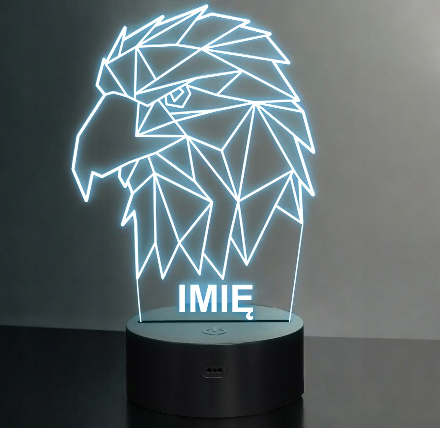 Lampka Nocna LED 3D Z Imieniem Grawer Orzeł Ptak na Prezent Personalizowana Lampka Nocna LED 3D Z Imieniem Grawer Orzeł Ptak na Prezent Personalizowana