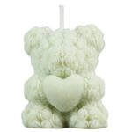 Świeca Zapachowa Sojowa Miś Bergamotka Limonka Zielona Świeczka Handmade