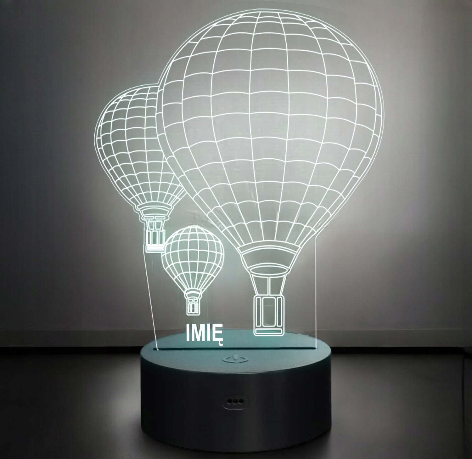 Lampka Nocna LED Lot Balonem Balony Z Imieniem Grawer na Prezent Lampka Nocna LED Lot Balonem Balony Z Imieniem Grawer na Prezent