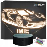 Lampka Nocna LED Imię Statuetka Samochód Auto Sportowe Prezent Grawer v.2