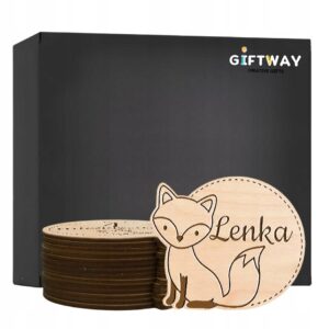 Drewniane Tabliczki Miesiące do Zdjęć Dziecka Pierwszy Rok Zwierzaki