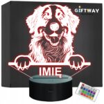 Lampka Nocna LED Berneński Pies Pasterski Bernese Mountain z Imieniem