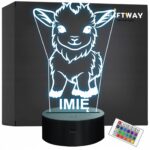 Lampka Nocna LED Z Imieniem Słodka Koza Kózka dla Dzieci na Prezent