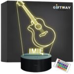 Lampka Nocna LED Imię Gitara Klasyczna Akustyczna Prezent Grawer v.1
