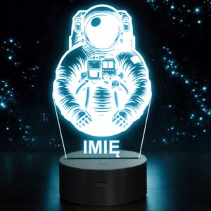 Lampka Nocna LED Statuetka Astronauta na Prezent Grawer v.2