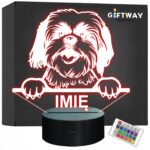 Lampka Nocna LED Shih tzu Rasa Psa z Imieniem na Prezent